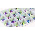 DZ 4041 Mixed Size Round Sew On Glass Rhinestone